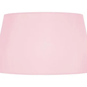 Abat-jour tissu rose 23 cm. en lin naturel