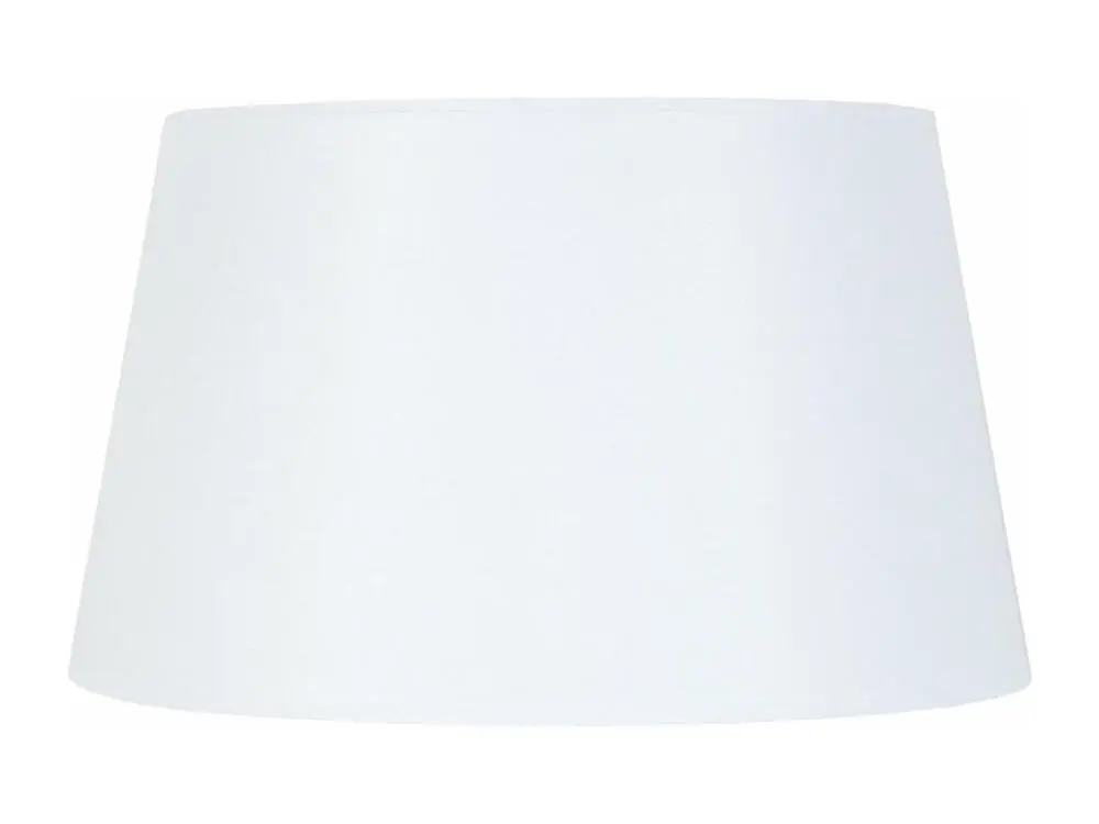 Socle en céramique Abat-jour tissu blanc 30 cm.