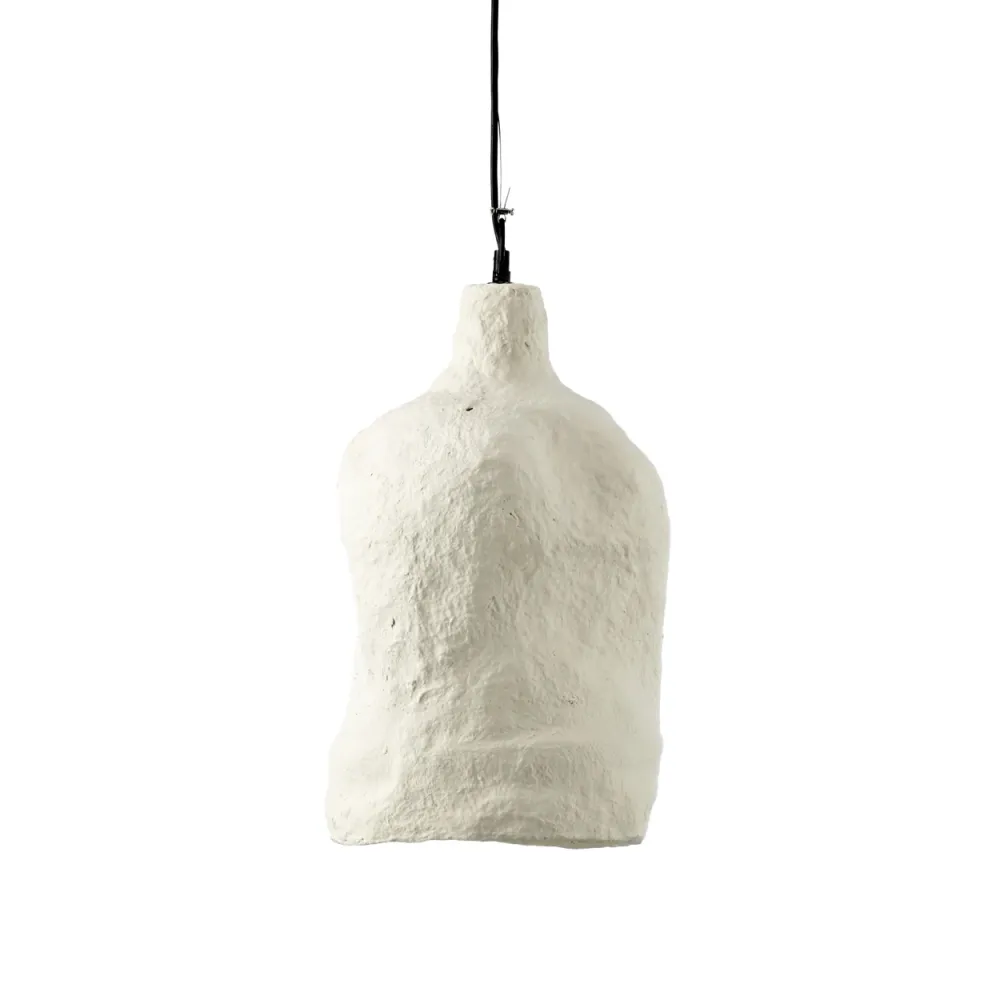 Moloko Pendant - Blanc pur - L avec câble de 2 mètres