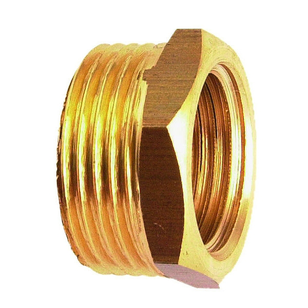 Bague de diminution laiton mâle femelle réduite - Diamètre Mâle : 1" - Diamètre Femelle : 1/2" - Avec butée : Ou...