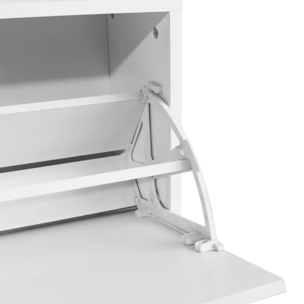 Banc à chaussures bottes commode étagère meuble entrée rangement 80 x 24 x 45 cm blanc 02_0022864 pour Peintures et solvants