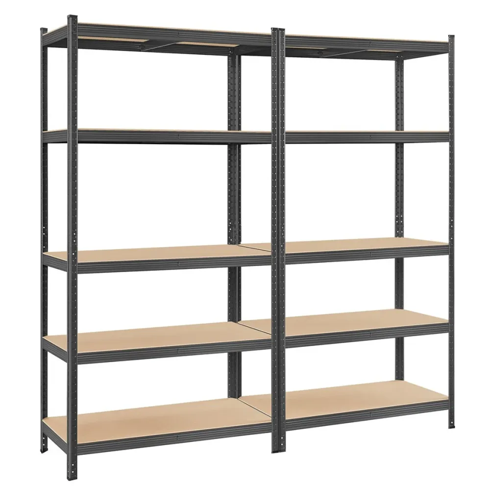 Garantie 5 Ans Étagère charge lourde métallique 200 x 100 x 50 cm 5 niveaux charge totale 875 kg (175 kg/niveau) étagère d...