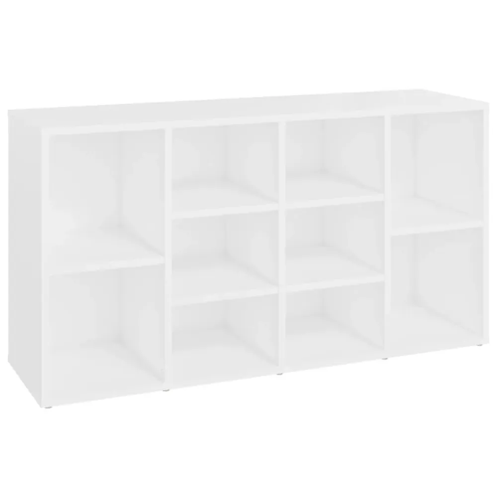 Tablette réglable Banc à chaussures bottes commode étagère meuble entrée rangement 103 x 30 x 54,5 cm bois d’ingénierie bl...