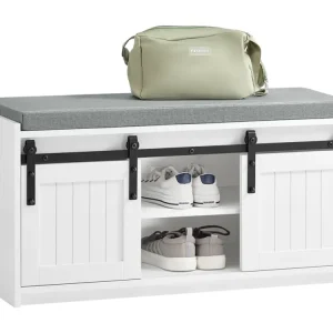 Étagère de garage SoBuy Étagère à Chaussures, Meuble à Chaussures, Porte-Chaussures avec 2 Portes, Meuble d'entrée, C...