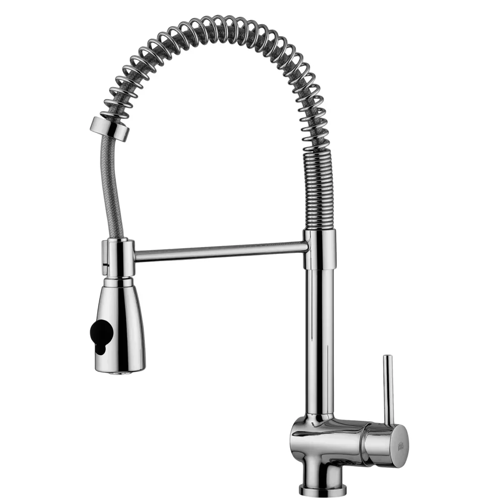 Inox Brossé Premium SK178CR par Paffoni : mitigeur à 2 jets pour évier de cuisine de type