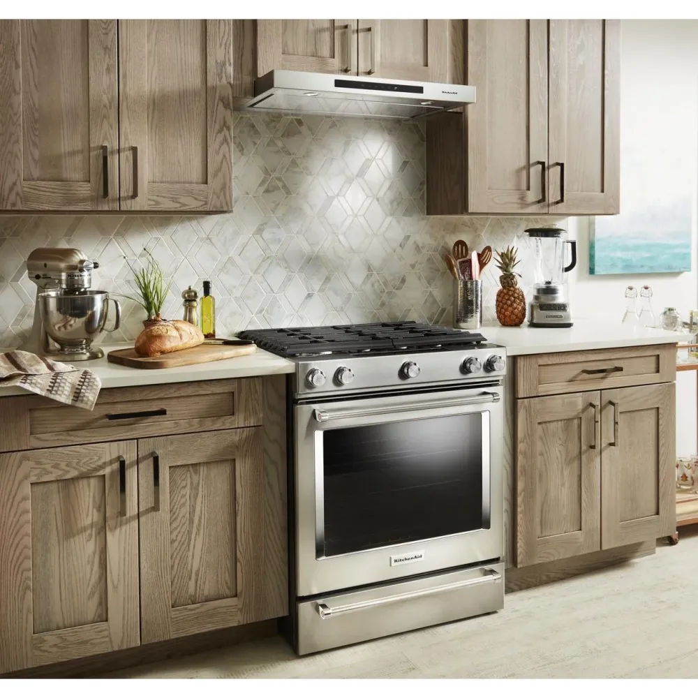KitchenAid Hotte de cuisinière encastrée sous cabinet de 30 po KVUB400GSS