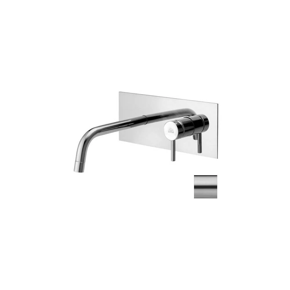 Mitigeur encastré pour lavabo série Stick modèle SK104ST avec corps encastré aspect acier Paffoni