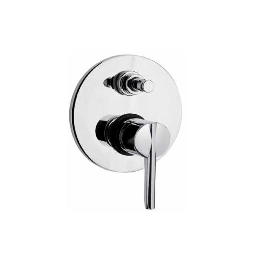 Mitigeur monocommande encastré pour douche avec inverseur PIN avec vidage et cartouche à disques céramiques par Argo Rubin...