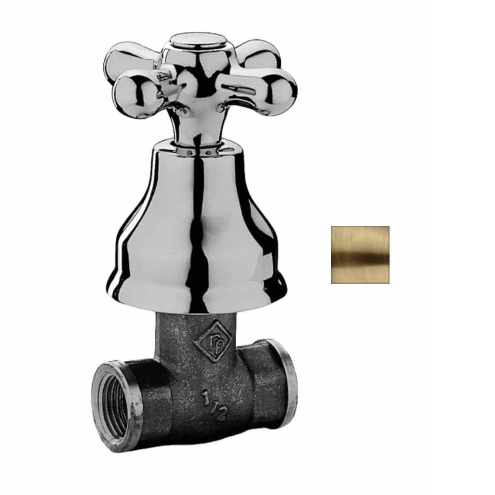 Robinet encastré douche droit série IRIS modèle IRV010BR bronzé Paffoni