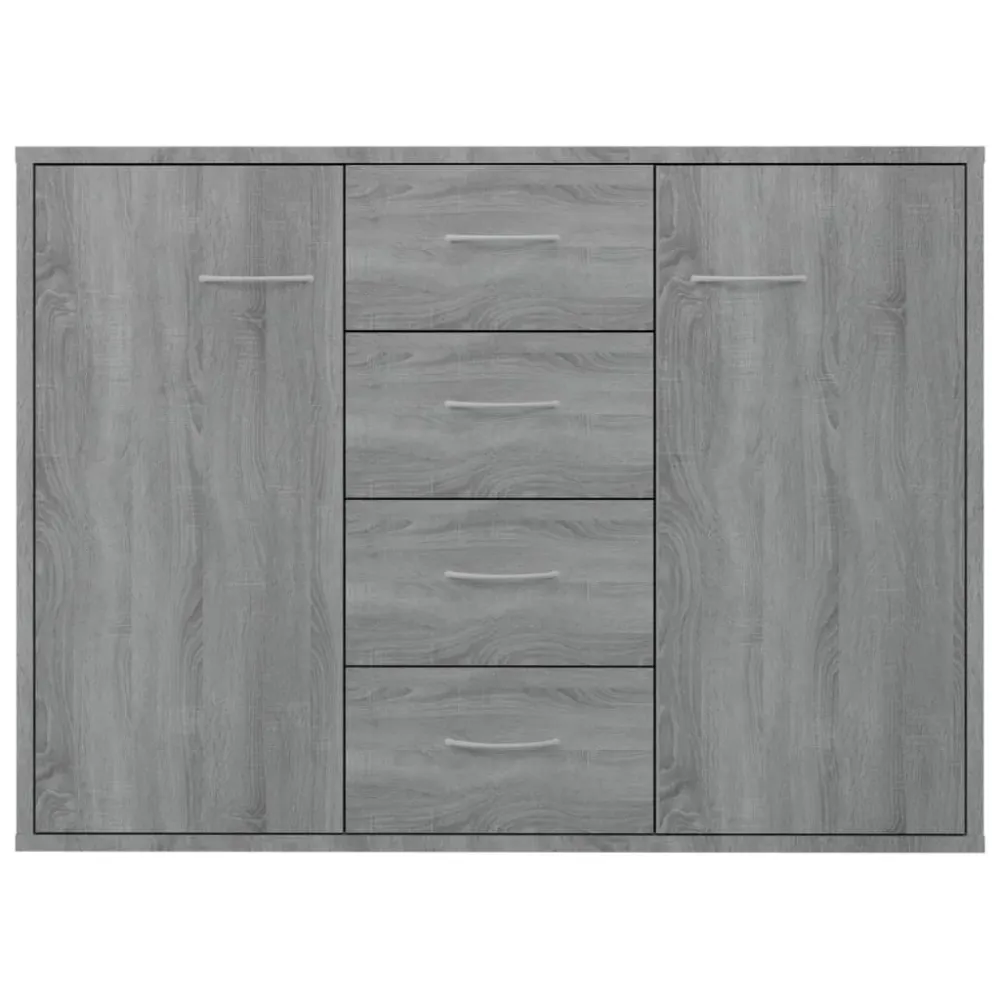 Buffet bahut commode armoire meuble de rangement organisateur cuisine salle de séjour salonsonoma 88 x 30 x 65 cm bois d'i...