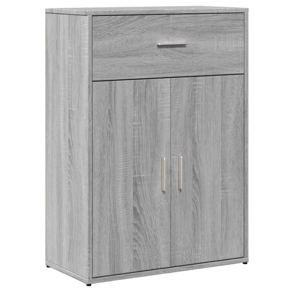 Buffet bahut commode armoire meuble de rangement organisateur cuisine salle de séjour salon sonoma 60 x 30 x 84 cm bois d'...