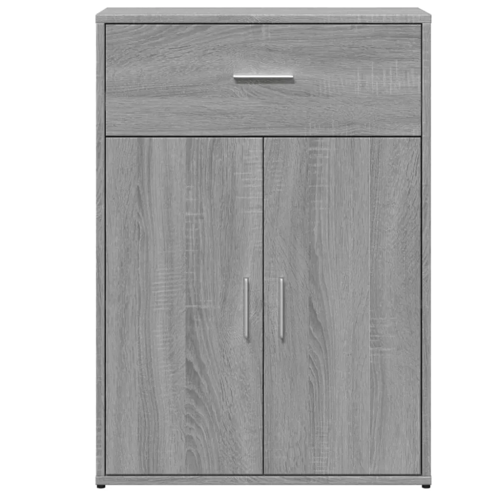 Buffet bahut commode armoire meuble de rangement organisateur cuisine salle de séjour salon sonoma 60 x 30 x 84 cm bois d'...