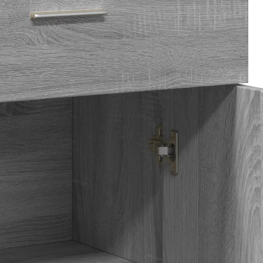 Buffet bahut commode armoire meuble de rangement organisateur cuisine salle de séjour salon sonoma 60 x 30 x 84 cm bois d'...