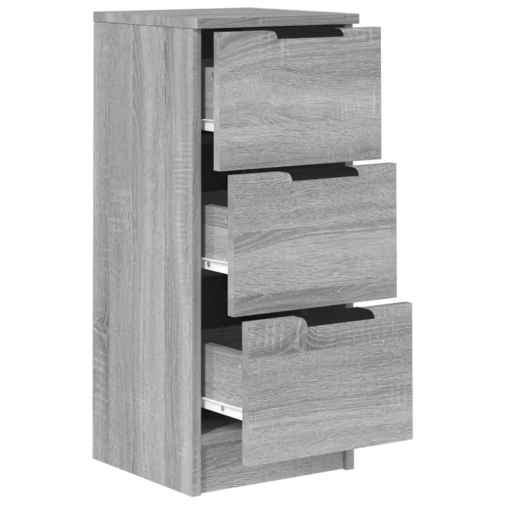 Buffet bahut commode armoire meuble de rangement organisateur cuisine salle de séjour salonsonoma 30 x 30 x 70 cm bois d'i...