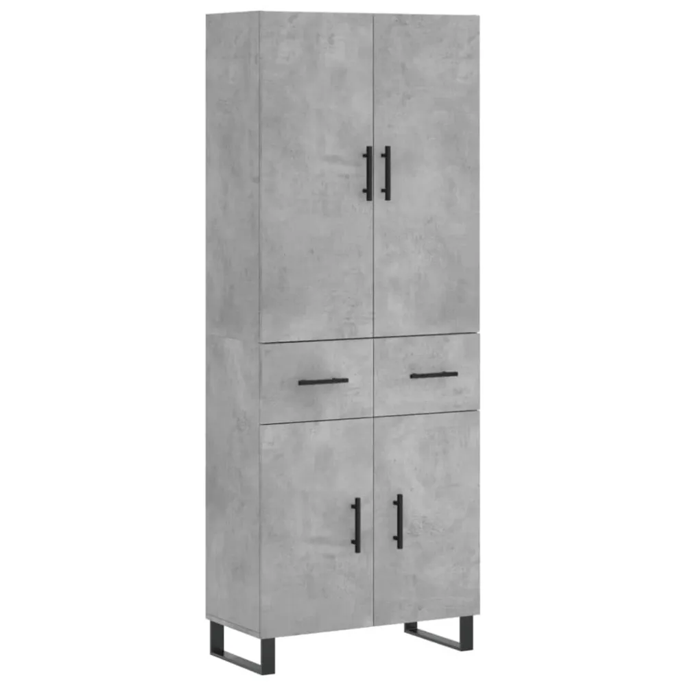 Buffet bahut commode armoire meuble de rangement organisateur cuisine salle de séjour salon haut 69,5 x 34 x 180 cm bois d...