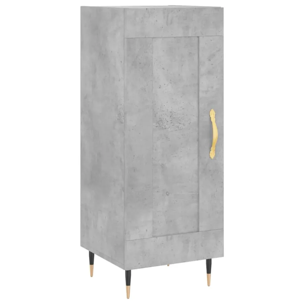 Buffet bahut commode armoire meuble de rangement organisateur cuisine salle de séjour salon 34,5 x 34 x 90 cm bois d'ingén...