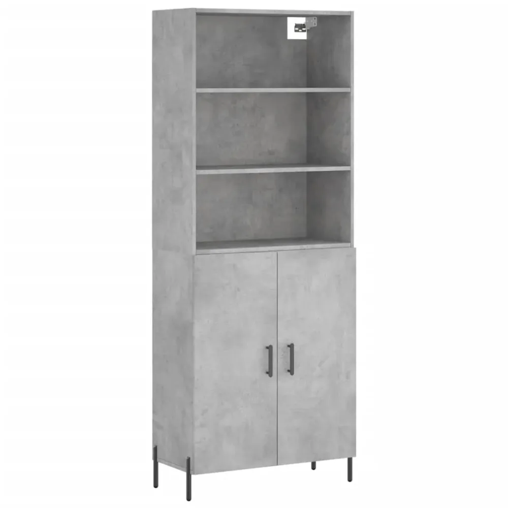 Buffet bahut commode armoire meuble de rangement organisateur cuisine salle de séjour salon haut 69,5 x 34 x 180 cm bois d...