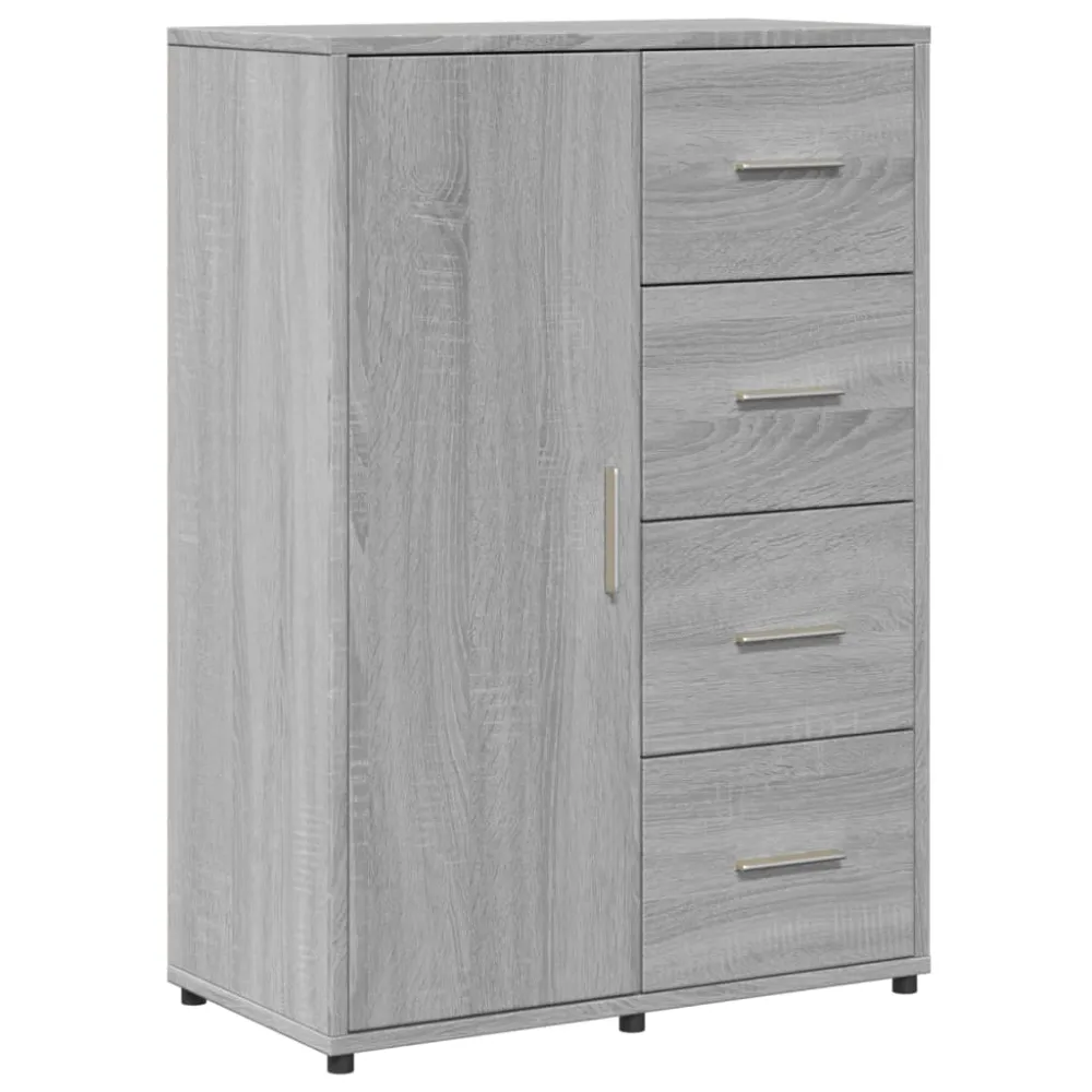 Buffet bahut commode armoire meuble de rangement organisateur cuisine salle de séjour salon sonoma 60 x 31 x 84 cm bois d'...
