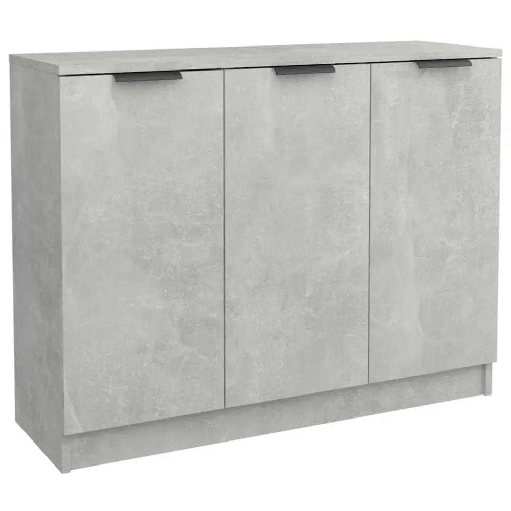 Buffet bahut commode armoire meuble de rangement organisateur cuisine salle de séjour salon 90,5 x 30 x 70 cm bois d'ingén...