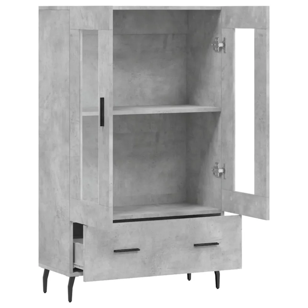 Buffet bahut commode armoire meuble de rangement organisateur cuisine salle de séjour salon haut 69,5 x 31 x 115 cm bois d...