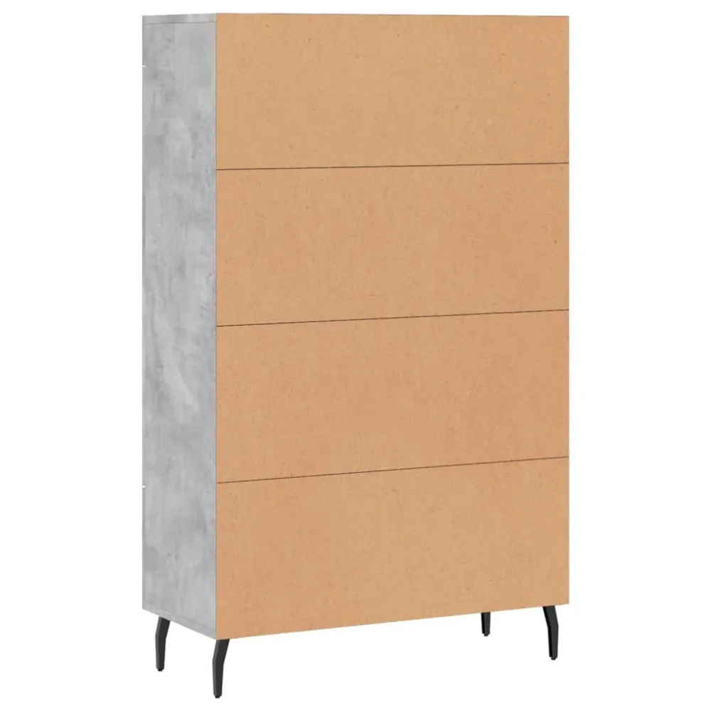 Buffet bahut commode armoire meuble de rangement organisateur cuisine salle de séjour salon haut 69,5 x 31 x 115 cm bois d...