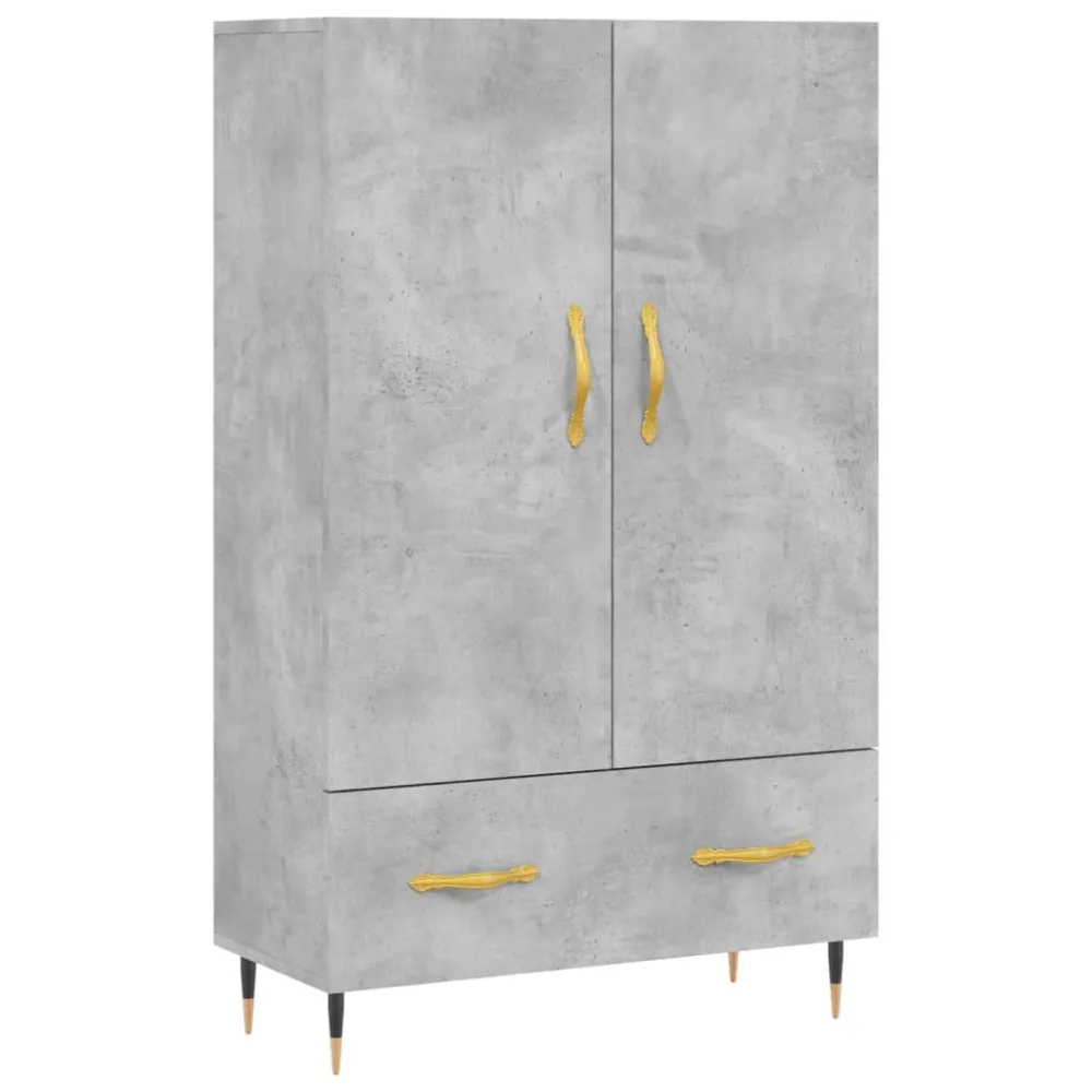 Buffet bahut commode armoire meuble de rangement organisateur cuisine salle de séjour salon haut 69,5 x 31 x 115 cm bois d...