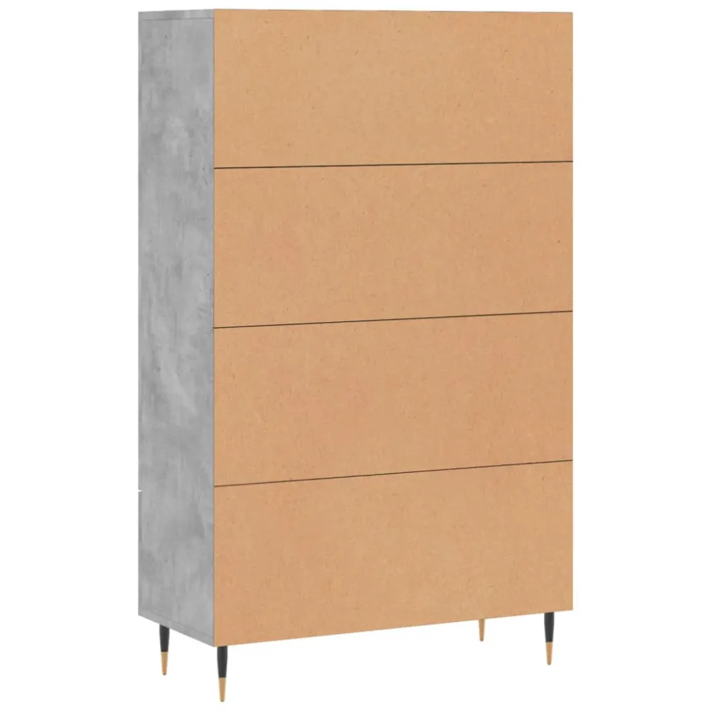 Buffet bahut commode armoire meuble de rangement organisateur cuisine salle de séjour salon haut 69,5 x 31 x 115 cm bois d...