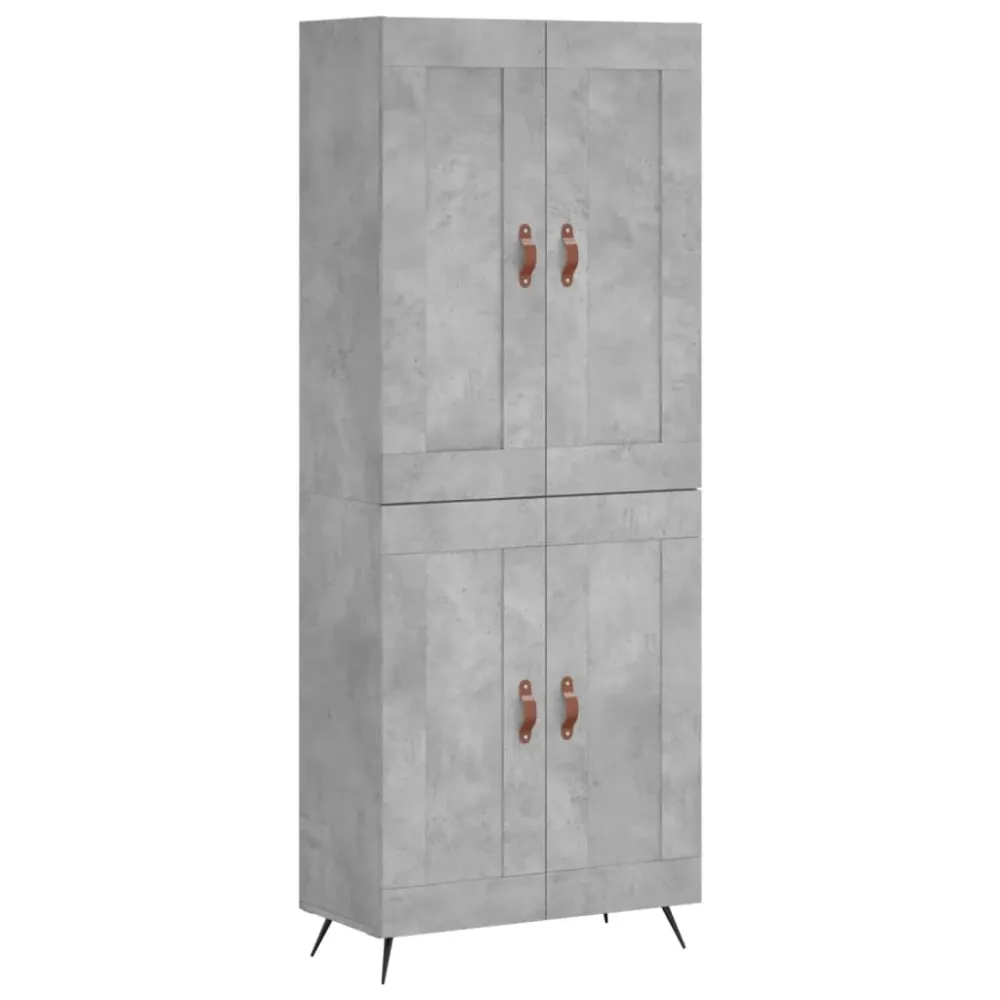 Buffet bahut commode armoire meuble de rangement organisateur cuisine salle de séjour salon haut 69,5 x 34 x 180 cm bois d...