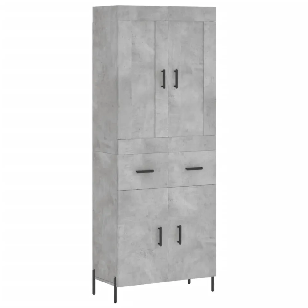 Buffet bahut commode armoire meuble de rangement organisateur cuisine salle de séjour salon haut 69,5 x 34 x 180 cm bois d...