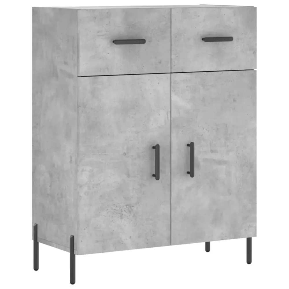 Buffet bahut commode armoire meuble de rangement organisateur cuisine salle de séjour salon haut 69,5 x 34 x 180 cm bois d...