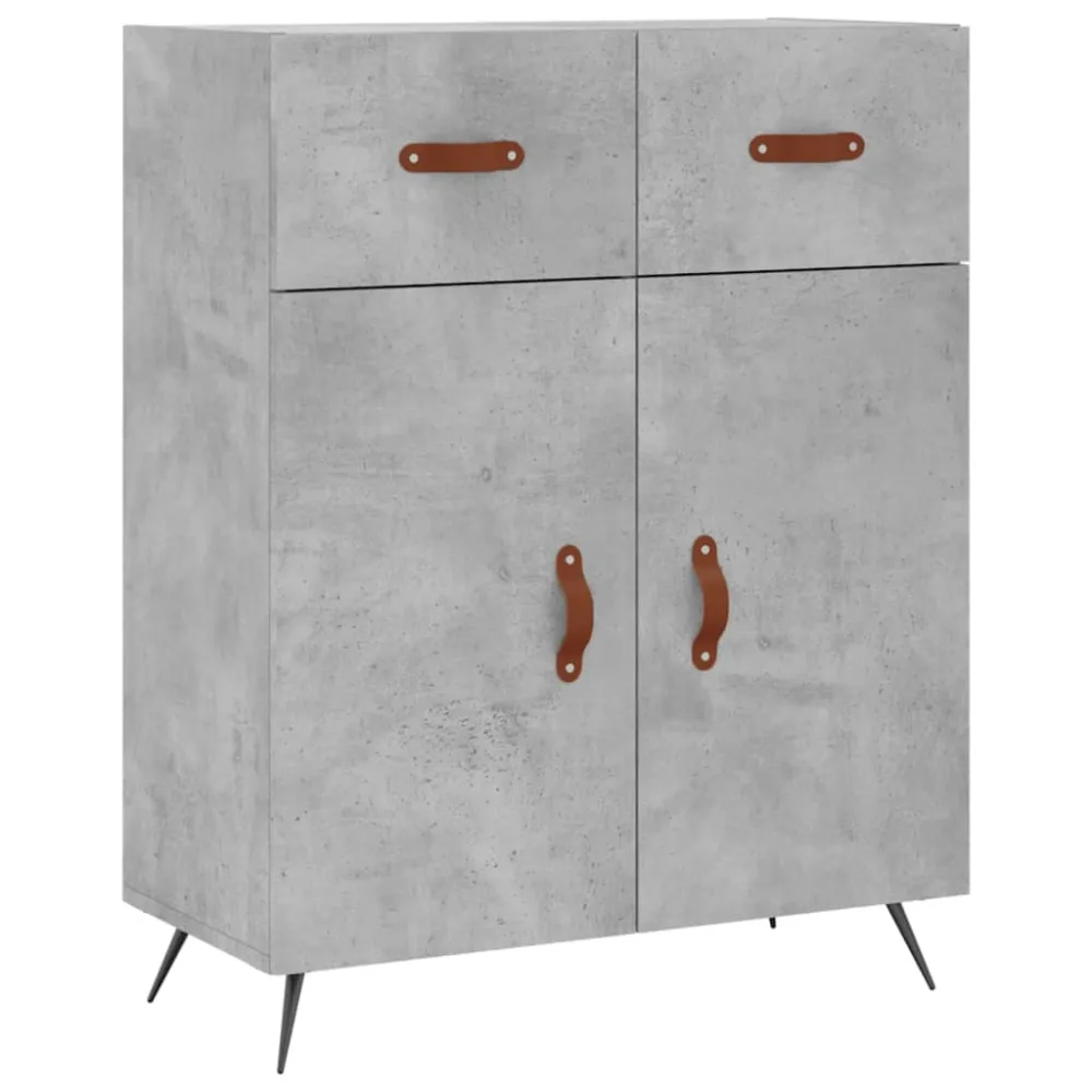Buffet bahut commode armoire meuble de rangement organisateur cuisine salle de séjour salon haut 69,5 x 34 x 180 cm bois d...