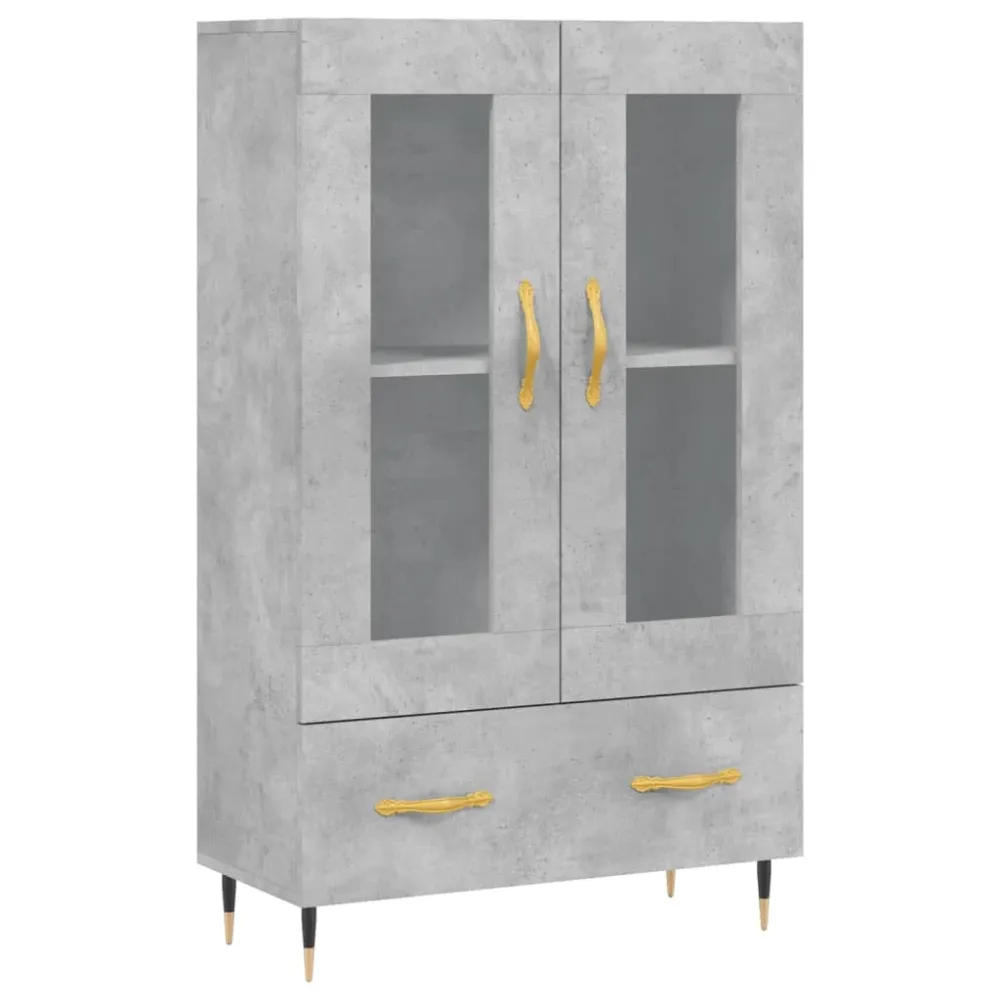 Buffet bahut commode armoire meuble de rangement organisateur cuisine salle de séjour salon haut 69,5 x 31 x 115 cm bois d...