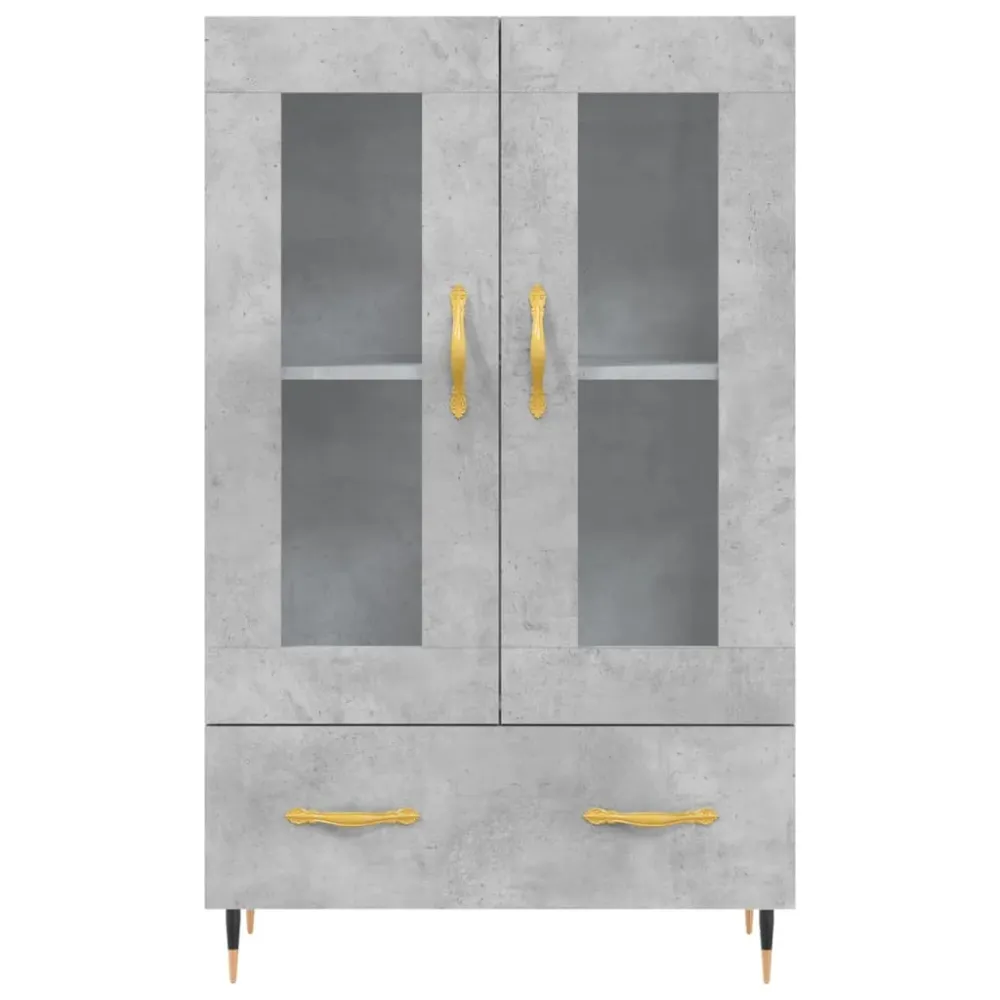 Buffet bahut commode armoire meuble de rangement organisateur cuisine salle de séjour salon haut 69,5 x 31 x 115 cm bois d...