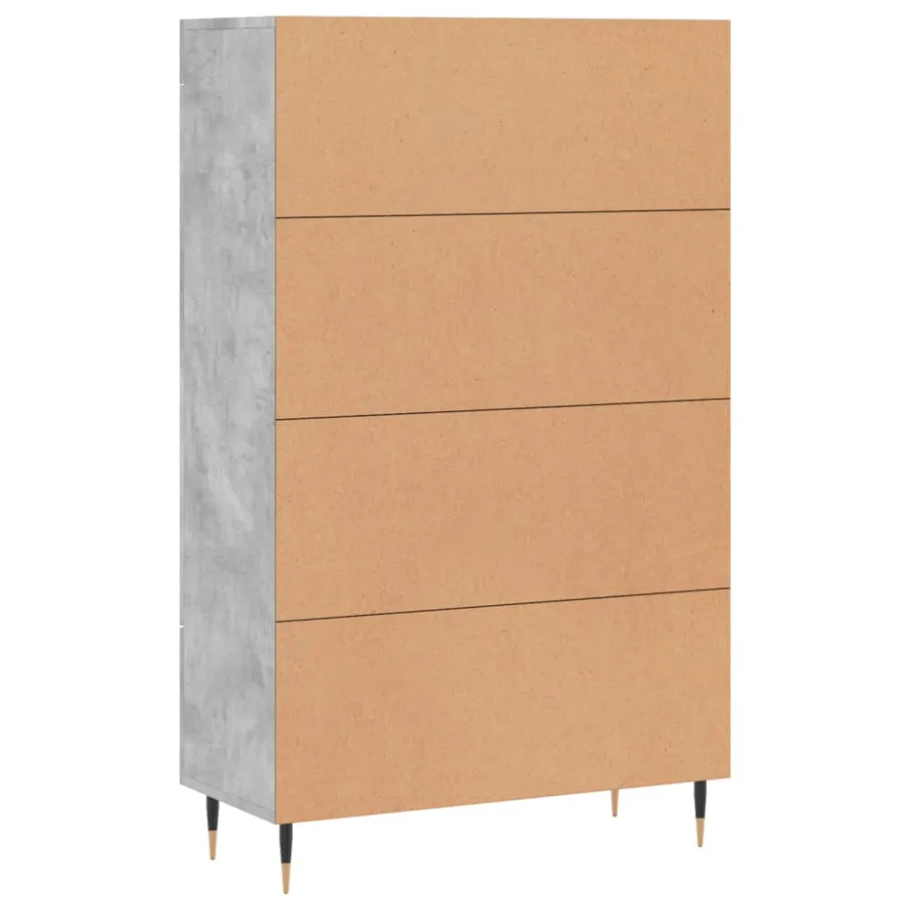 Buffet bahut commode armoire meuble de rangement organisateur cuisine salle de séjour salon haut 69,5 x 31 x 115 cm bois d...