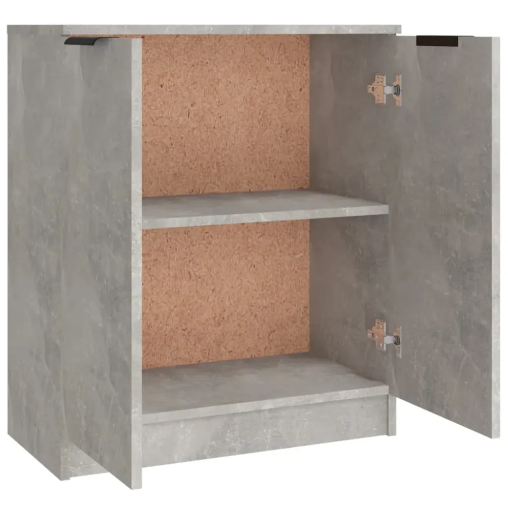 Buffet bahut commode armoire meuble de rangement organisateur cuisine salle de séjour salons 3 pcs bois d'ingénierie gris...