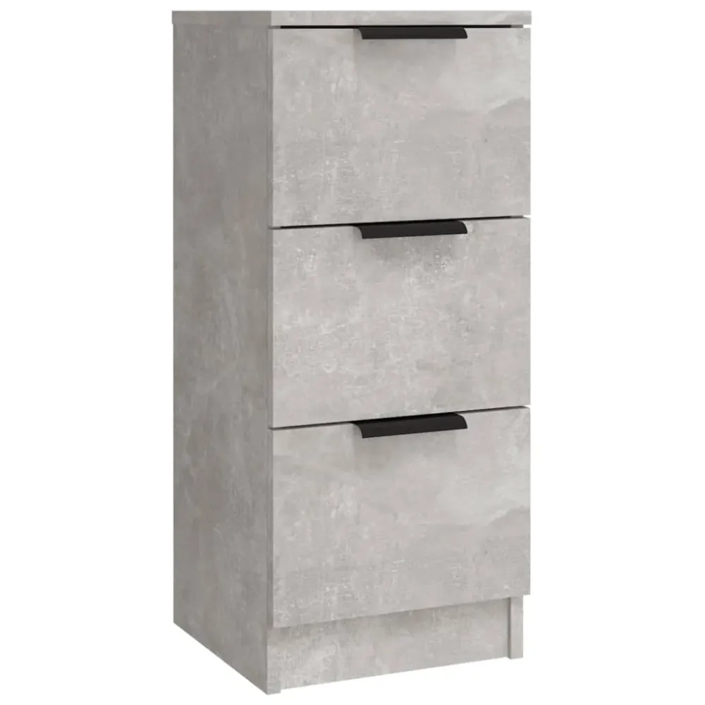 Buffet bahut commode armoire meuble de rangement organisateur cuisine salle de séjour salons 3 pcs bois d'ingénierie gris...