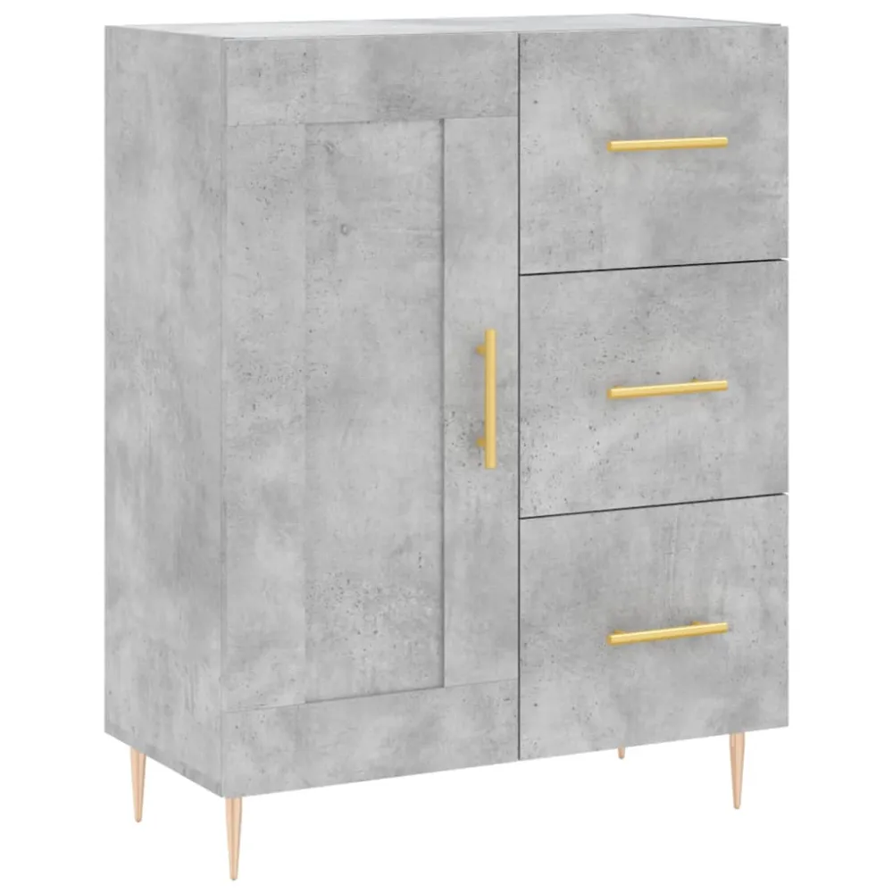 Buffet bahut commode armoire meuble de rangement organisateur cuisine salle de séjour salon haut 69,5 x 34 x 180 cm bois d...