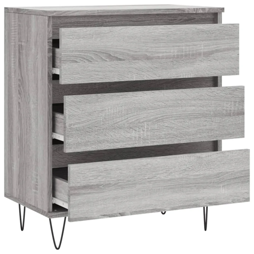Buffet bahut commode armoire meuble de rangement organisateur cuisine salle de séjour salonsonoma 60 x 35 x 70 cm bois d'i...
