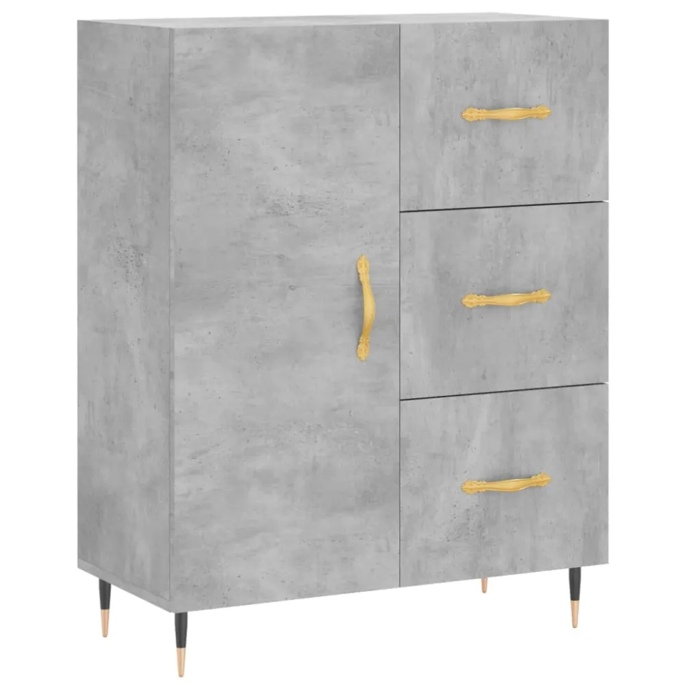 Buffet bahut commode armoire meuble de rangement organisateur cuisine salle de séjour salon haut 69,5 x 34 x 180 cm bois d...