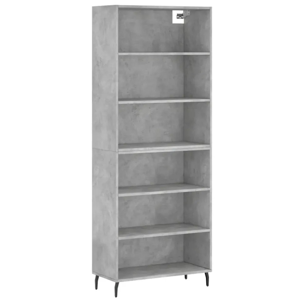 Buffet bahut commode armoire meuble de rangement organisateur cuisine salle de séjour salon 69,5 x 32,5 x 180 cm bois d'in...