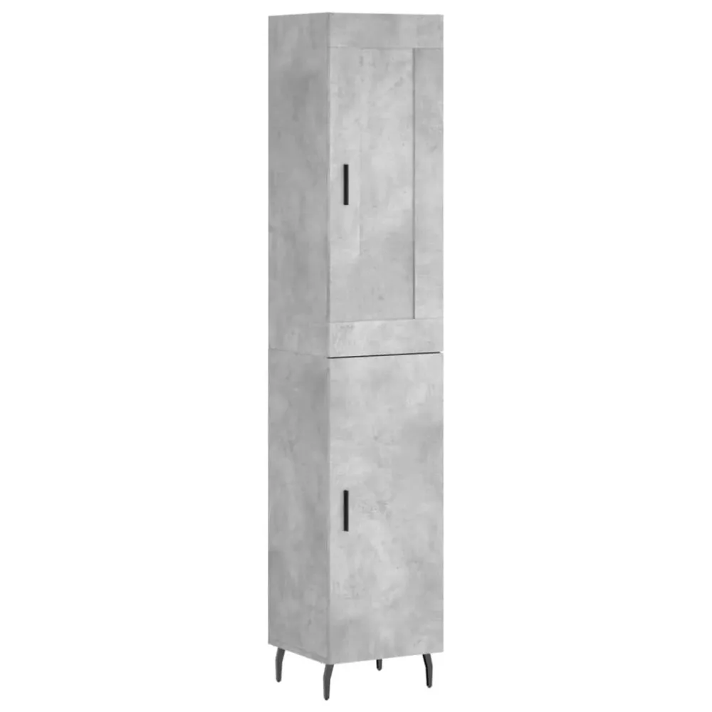 Buffet bahut commode armoire meuble de rangement organisateur cuisine salle de séjour salon haut 34,5 x 34 x 180 cm bois d...