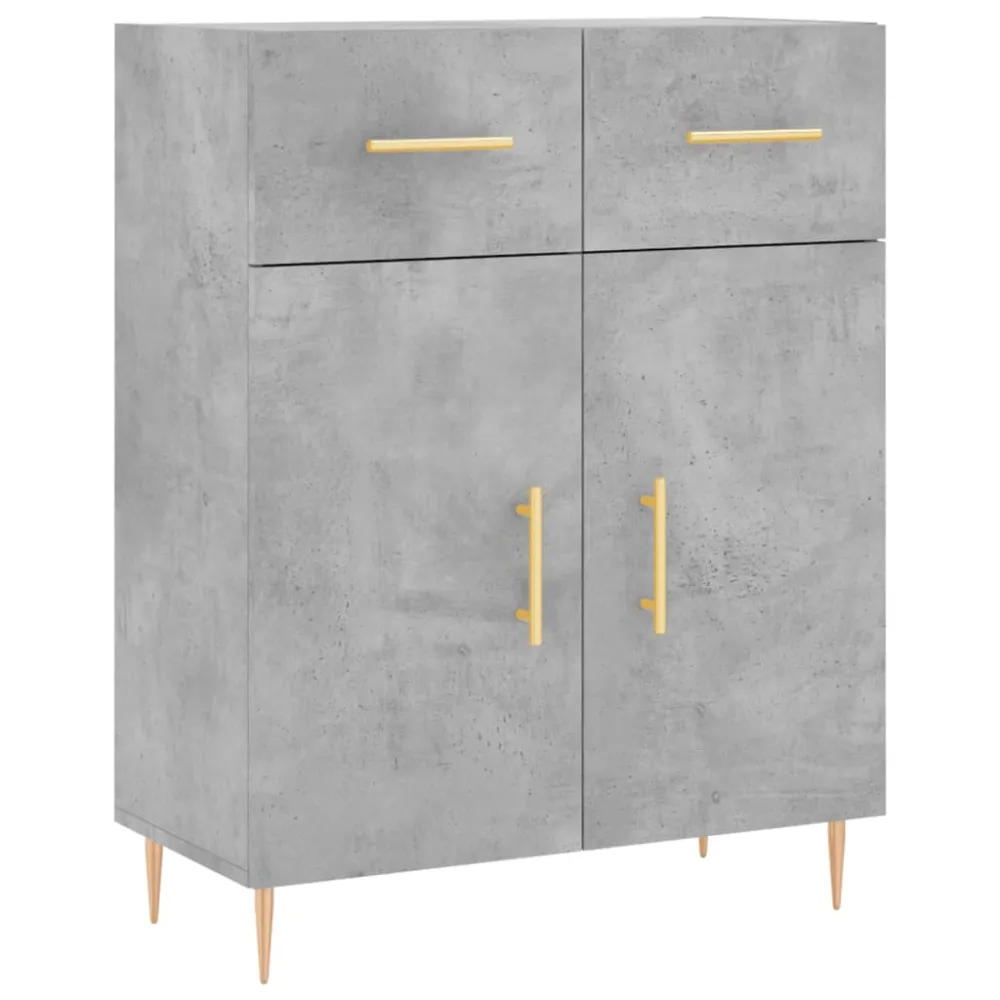 Buffet bahut commode armoire meuble de rangement organisateur cuisine salle de séjour salon haut 69,5 x 34 x 180 cm bois d...