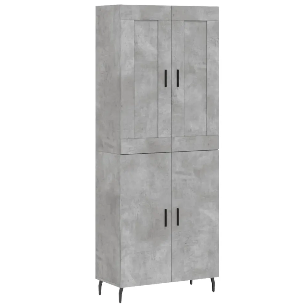 Buffet bahut commode armoire meuble de rangement organisateur cuisine salle de séjour salon haut 69,5 x 34 x 180 cm bois d...