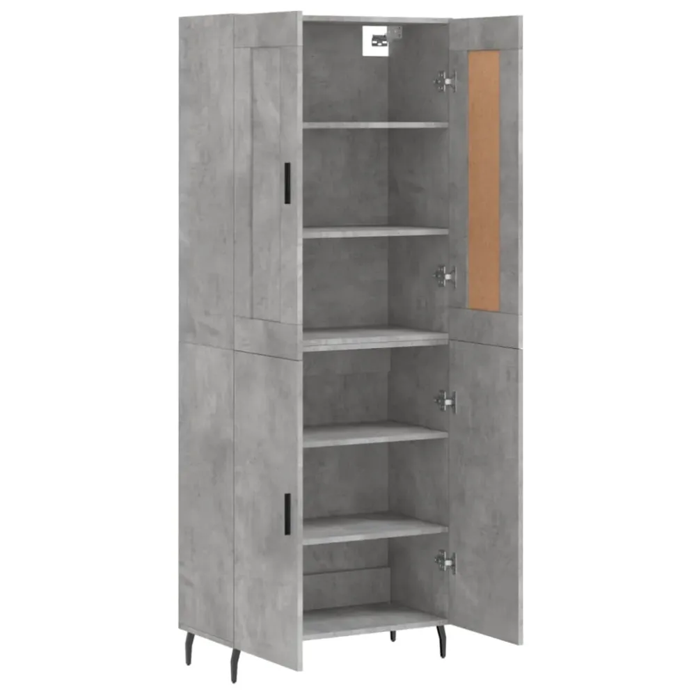 Buffet bahut commode armoire meuble de rangement organisateur cuisine salle de séjour salon haut 69,5 x 34 x 180 cm bois d...