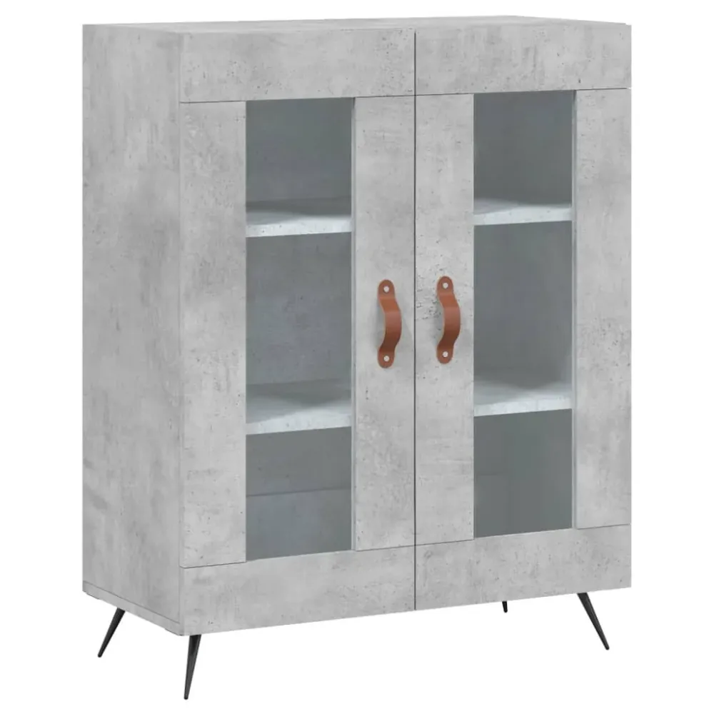 Buffet bahut commode armoire meuble de rangement organisateur cuisine salle de séjour salon haut 69,5 x 34 x 180 cm bois d...
