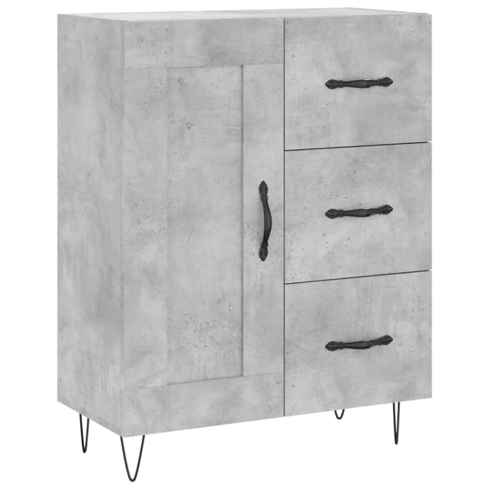 Buffet bahut commode armoire meuble de rangement organisateur cuisine salle de séjour salon haut 69,5 x 34 x 180 cm bois d...