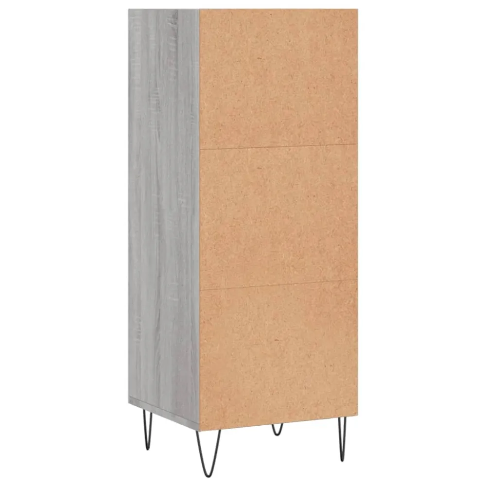 Buffet bahut commode armoire meuble de rangement organisateur cuisine salle de séjour salon sonoma 34,5 x 32,5 x 90 cm boi...