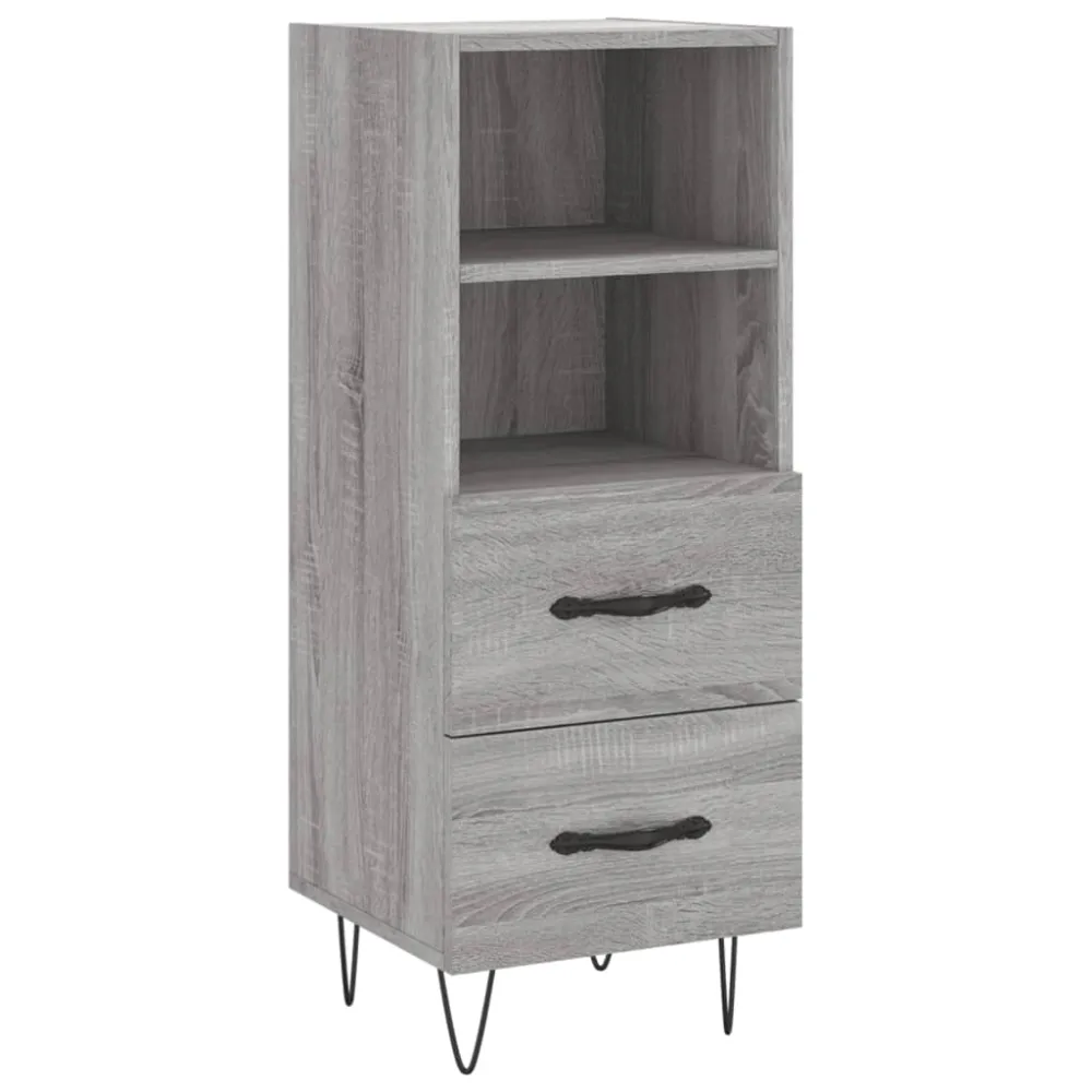Buffet bahut commode armoire meuble de rangement organisateur cuisine salle de séjour salon sonoma 34,5 x 34 x 90 cm bois...