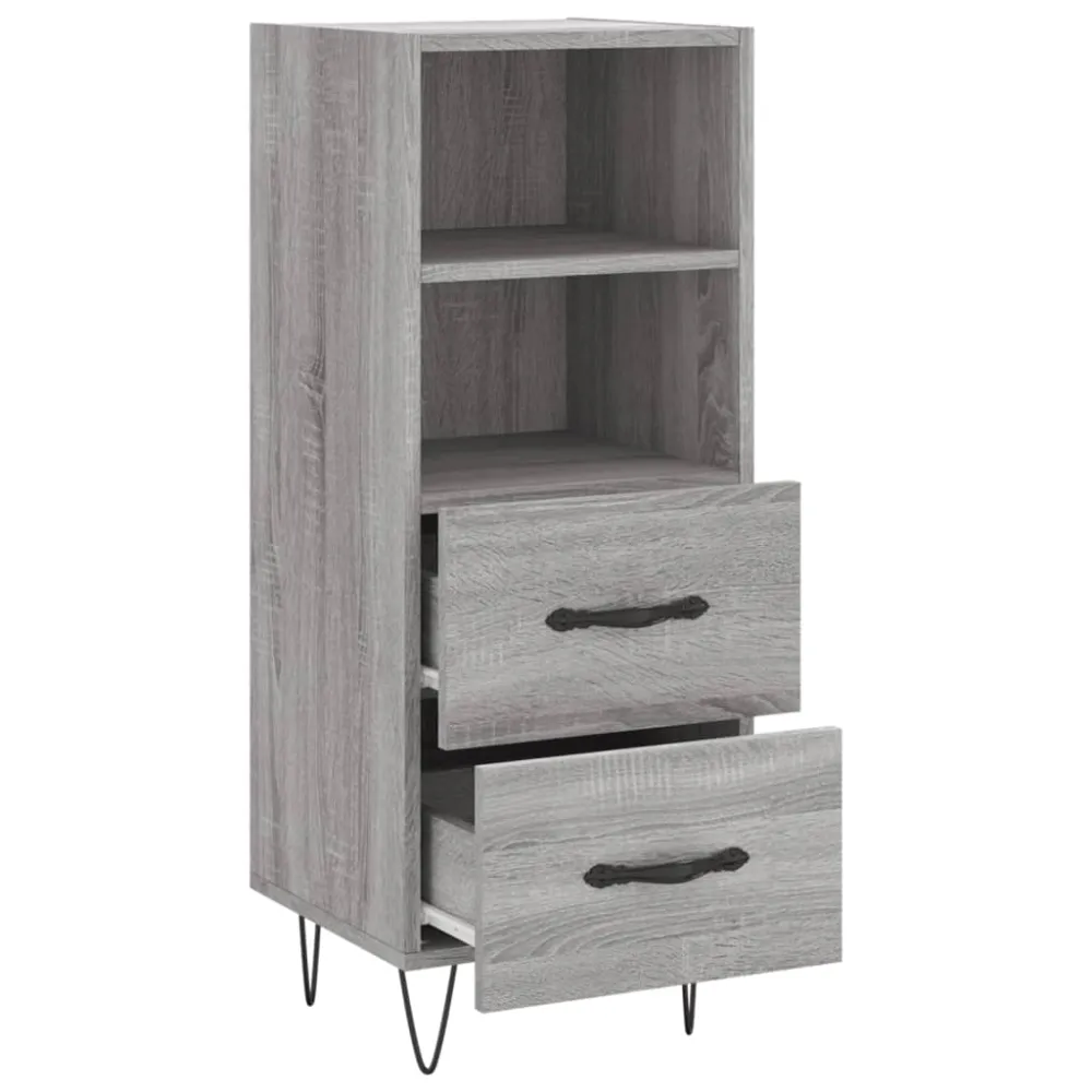 Buffet bahut commode armoire meuble de rangement organisateur cuisine salle de séjour salon sonoma 34,5 x 34 x 90 cm bois...