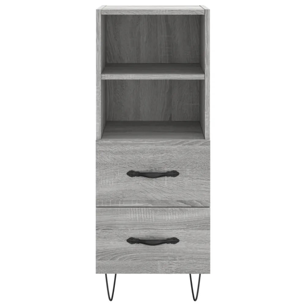 Buffet bahut commode armoire meuble de rangement organisateur cuisine salle de séjour salon sonoma 34,5 x 34 x 90 cm bois...